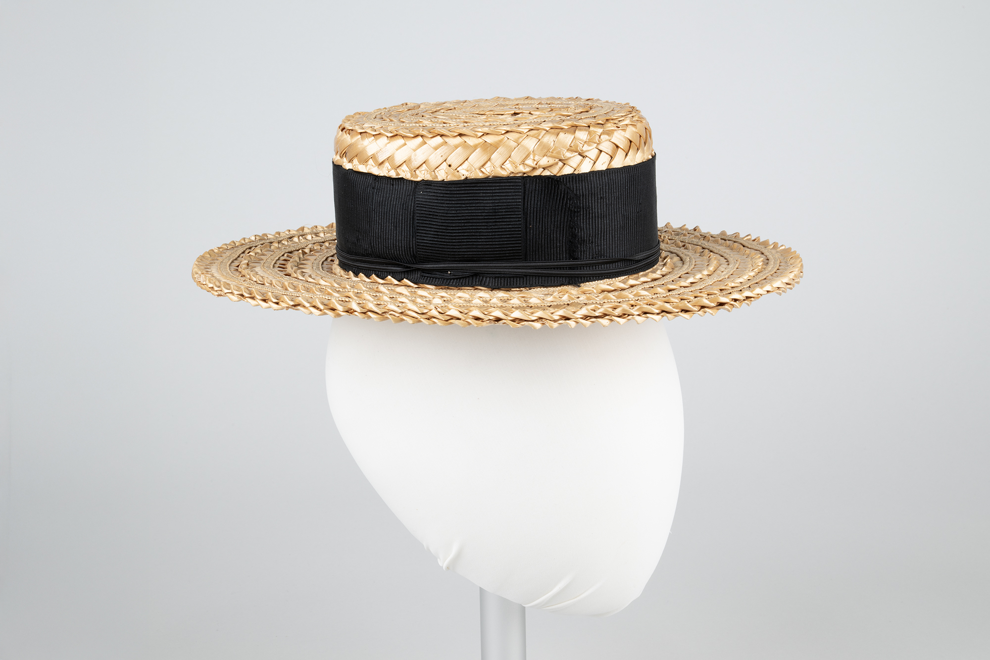 Image of Woman's straw boater,  ca. 1895